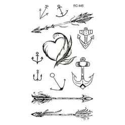 Temporary Tattoo Sticker For Men Women Waterproof Removable Body Art Stickers> Smink