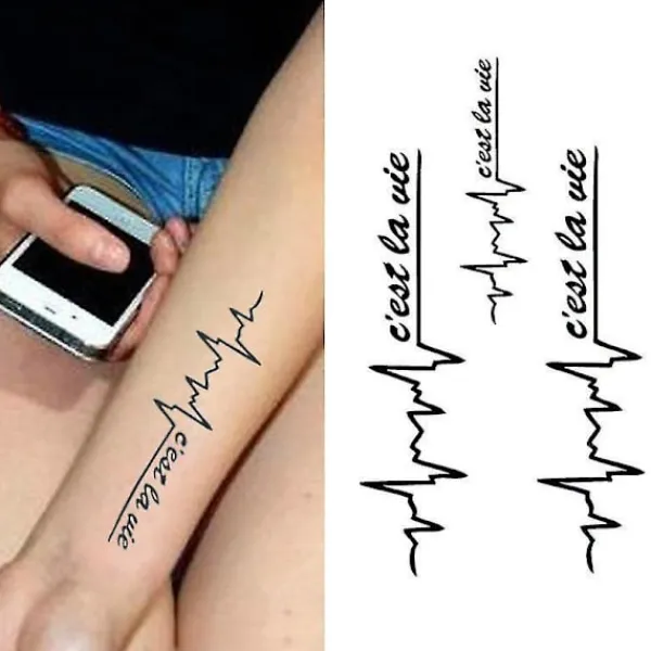 Temporary Tattoo Sticker For Men Women Waterproof Removable Body Art Stickers> Smink