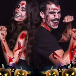 INF Temporära tatueringar för Halloween 10 ark><noscript><img width=