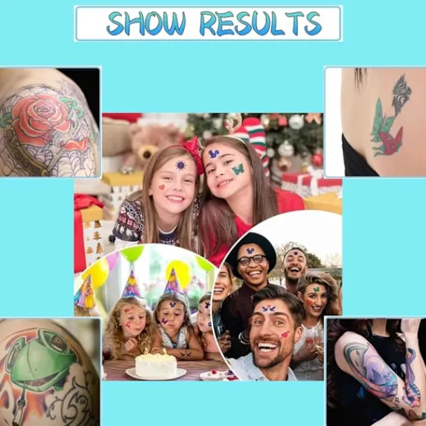 Temporära tatueringsmarkörer för huden, 30 kroppsmarkörer för vuxna och barn> Smink