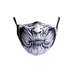 Återanvändbar Unisex Rolig Tvättbar Ansiktsmask Halv Ansikte Mun Märke HipHop Tecknad Jul 5pcs Random color><noscript><img width=