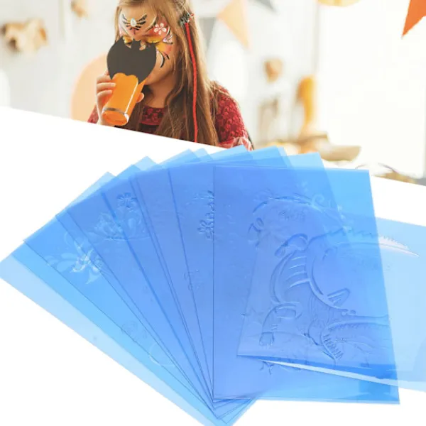 Återanvändbara PET Ansiktsmålningsstenciler för Halloween Julfest> Smink