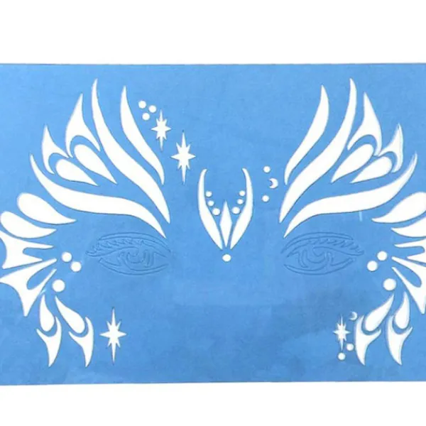 Återanvändbara schabloner Schablonmålning Schabloner Schablonmålning Mall 201x127mm> Smink