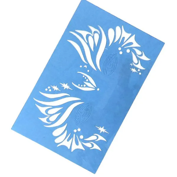 Återanvändbara schabloner Schablonmålning Schabloner Schablonmålning Mall 201x127mm> Smink