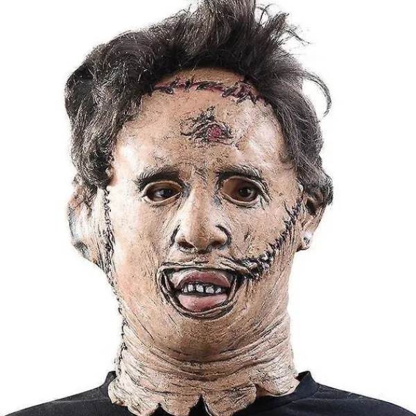 Texas Chainsaw Massacre Leatherface Mask – Latex Läskig Halloween Cosplay Mask för Filmkostymfester & Karnevalsevenemang> Masker