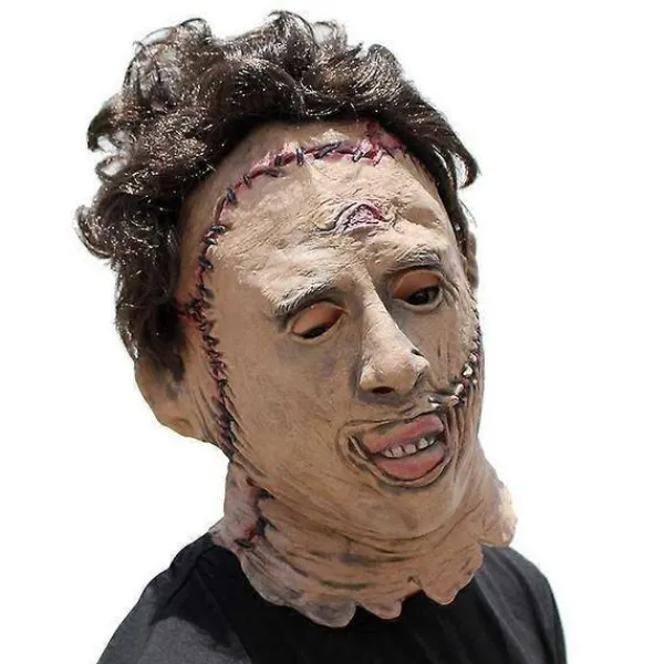 Texas Chainsaw Massacre Leatherface Mask – Latex Läskig Halloween Cosplay Mask för Filmkostymfester & Karnevalsevenemang> Masker