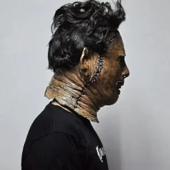 Texas Chainsaw Massacre Leatherface Mask i Latex - Skräckfilm Halloween Cosplay Kostymfest Evenemangsrekvisita Leksaker Karnevalsmask-FF-> Masker