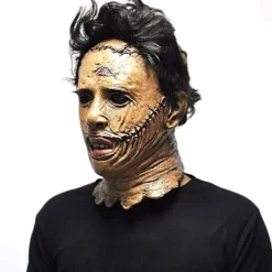 FMYSJ Texas Chainsaw Massacre Leatherface Masker Latex Läskig Film Halloween Cosplay Kostym Fest Evenemang Rekvisita Leksaker Karneval Mask (FMY)> Masker