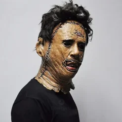 FMYSJ Texas Chainsaw Massacre Leatherface Masker Latex Läskig Film Halloween Cosplay Kostym Fest Evenemang Rekvisita Leksaker Karneval Mask (FMY)><noscript><img width=
