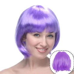 TG Färgglad Bob Peruk Set> Peruker