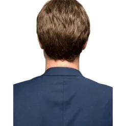 TG Herr Peruk Snygg Brun Kort Rak Peruk Lager Peruk Fest><noscript><img width=