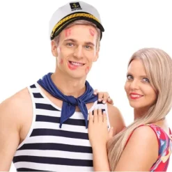 TG Vuxen Sjömansmössa Justerbar Kaptenshatt Cosplay Sjömansskepp Båtkaptenhatt för Sjömansmarinadmiral><noscript><img width=