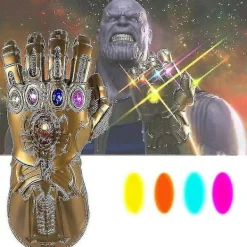 Thanos handskar för barn Infinity Gauntlet med LED-ljus Avengers 4 Cosplay leksak> Tillbehör