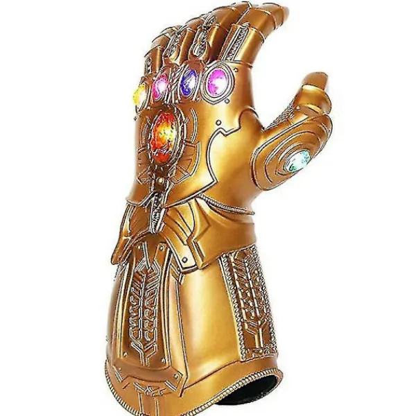 Thanos-handskar för barn Infinity Gauntlet med LED-ljus Avengers 4 Cosplay-leksak> Tillbehör