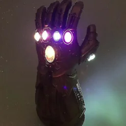 Thanos-handskar för barn Infinity Gauntlet med LED-ljus Avengers 4 Cosplay-leksak><noscript><img width=