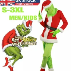 The Grinch ask Cosplay How the Grinch Stole Christmas M> Dräkter
