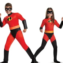 The Incredibles Kostym Jack Paar Cosplay Overall Incredibles Bob Paar Cosplay Vuxna Barn Bodysuit Mask Set Halloween Kostym Kvinna 130> Dräkter