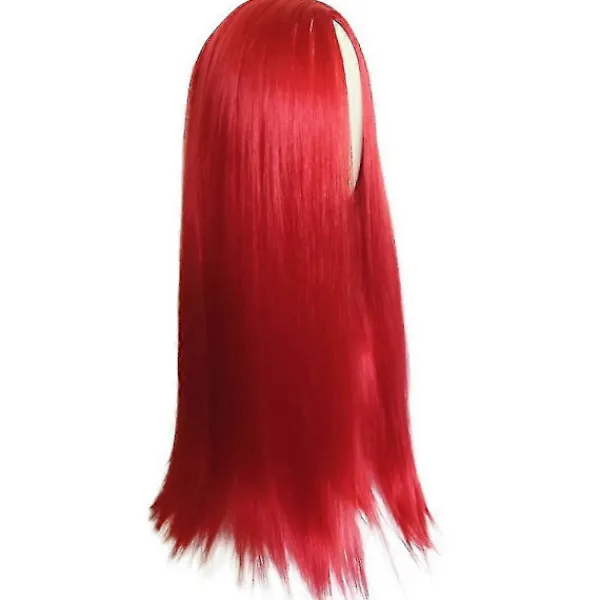 The Nightmare Before Christmas Sally Röd Långt Rakt Hår Halloween Cosplay Party Maskerad Peruk Rekvisita> Peruker