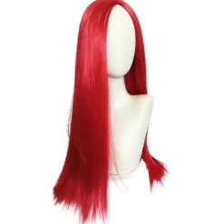 The Nightmare Before Christmas Sally Röd Lång Rak Hårfärg Halloween Cosplay Party Maskerad Peruk Prop -FX-><noscript><img width=