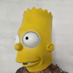 The Simpsons Bart Mask Halloween Högkvalitativ Latex Kostym Mask - JA (FMY)><noscript><img width=