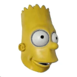 The Simpsons Bart Mask Halloween Högkvalitativ Latex Kostym Mask - JA> Masker