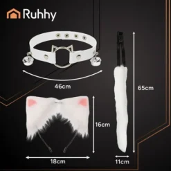 Therian Cosplay Set - Svans, öron & halsband - 3-delar> Tillbehör