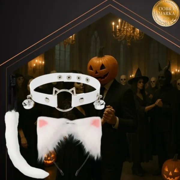 Therian Cosplay Set - Svans, öron & halsband - 3-delar> Tillbehör