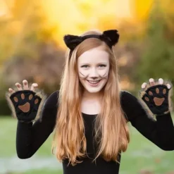 Therian Tassar, Kattass 1 Par Halvfinger Therian Tassar Söta Broderade Pälstassar Dekorativa Realistiska Asshandskar för Barn Vuxna Cosplay Scen, | Fyndiq><noscript><img width=