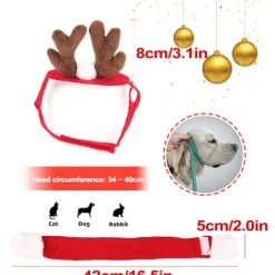 LBSS Tillbehör för husdjur Jultillbehör Hund Hårnål Katttillbehör Julhornshorn Pannband Hundhatt><noscript><img width=