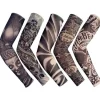 Tillfällig Falsk Slip On Tatuering Arm Ärm Cykling Basket Solskydd Ärmlett för Män och Kvinnor, 5-pack> Smink