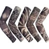 Tillfällig Falsk Slip On Tatuering Arm Ärm Cykling Basket Solskydd Ärmlett för Män och Kvinnor, 5-pack> Smink