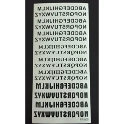 XiaoTeng Tillfällig Tatuering 19 x 9cm - bokstäver> Smink