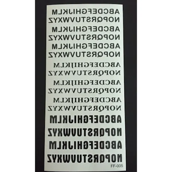 XiaoTeng Tillfällig Tatuering 19 x 9cm - bokstäver> Smink