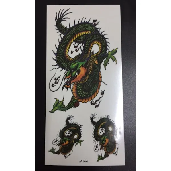 XiaoTeng Tillfällig Tatuering 19 x 9cm - drakar> Smink