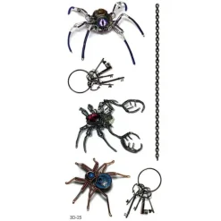 XiaoTeng Tillfällig Tatuering 19 x 9cm - Nycklar / mekaniska kryp> Smink