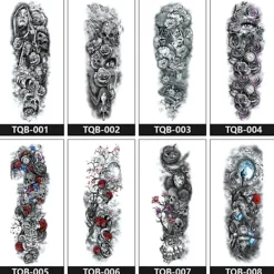INF Tillfällig tatueringsdekal för hela armen 5><noscript><img width=