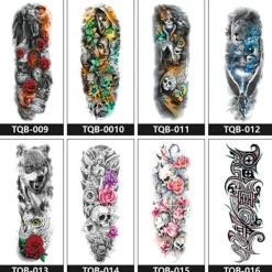 INF Tillfällig tatueringsdekal för hela armen 5><noscript><img width=