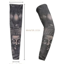 Tillfälliga falska tatueringar på ärmar för cykling, basket och solskydd, 5-pack> Smink