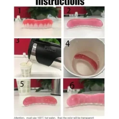 Tillfälliga Konstgjorda Tänder Proteser><noscript><img width=