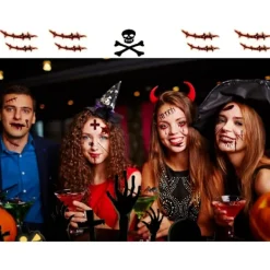 Tillfälliga tatueringar för Halloween - Realistiskt blodmotiv><noscript><img width=