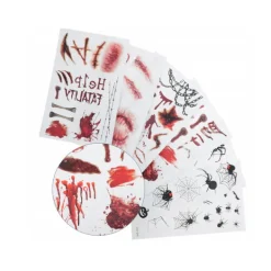 Tillfälliga tatueringar för Halloween - Realistiskt blodmotiv><noscript><img width=