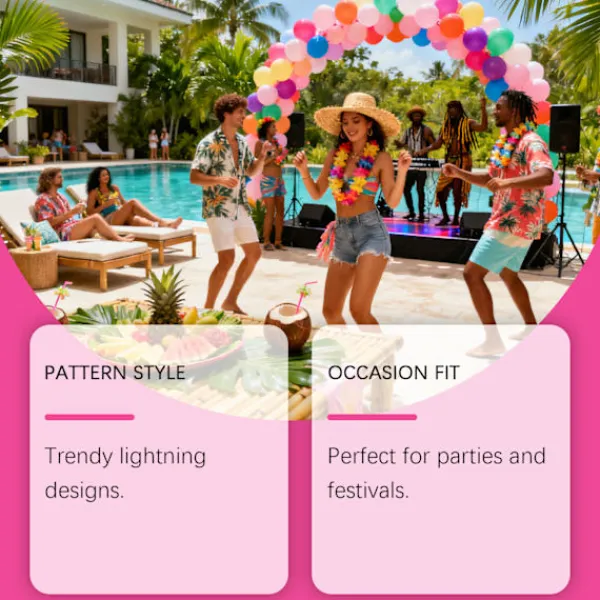 Tillfälliga tatueringar med blixtmönster – 2 st för fest, dans och festival> Smink