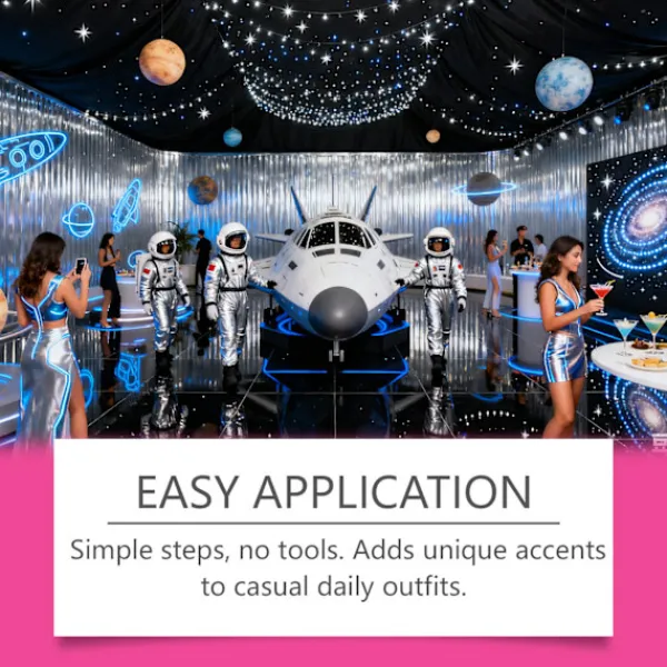 Tillfälliga tatueringar med blixtmönster – 2 st för fest, dans och festival> Smink