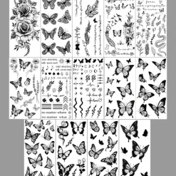 Tillfälliga Vattentäta Tatueringar, 14-pack Fjäril> Smink
