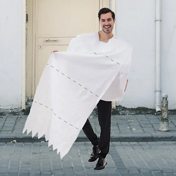 Toalettpappersrulle Vuxen Halloween Kostym Rolig Kostym För Män Och Kvinnor-SDR 2025th> Dräkter