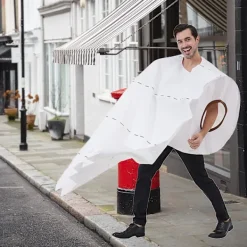 Toalettpappersrulle Vuxen Halloween Kostym Rolig Kostym För Män Och Kvinnor-SDR 2025th><noscript><img width=