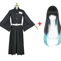 Tokito Muichiro Cosplay Demon Slayer Kimetsu no Yaiba Kostym Kisatsutai Uniform Set Halloweenfest Anime Kläder M> Dräkter