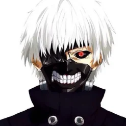 FMYSJ Tokyo Ghoul Ghoul Kaneki Ken Cosplay Peruk Herr Silver Vit Peruk Unisex Huvudbonad (FMY)> Peruker