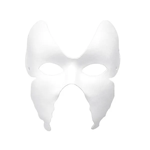 Tomt färgad målning maskerad cosplay massa mask kindergarten diy tillbehör Jikaix Butterfly> Masker