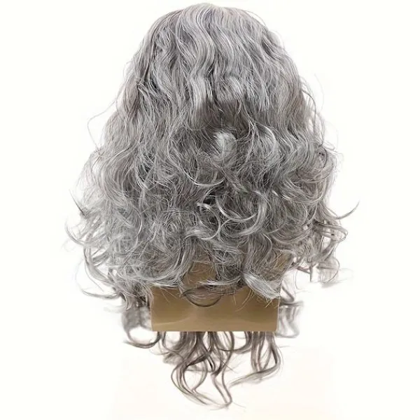 Tomte peruk skägg komplett set Jesus peruk Europa och USA långt lockigt hår jul peruk skägg set-C modeller> Tillbehör